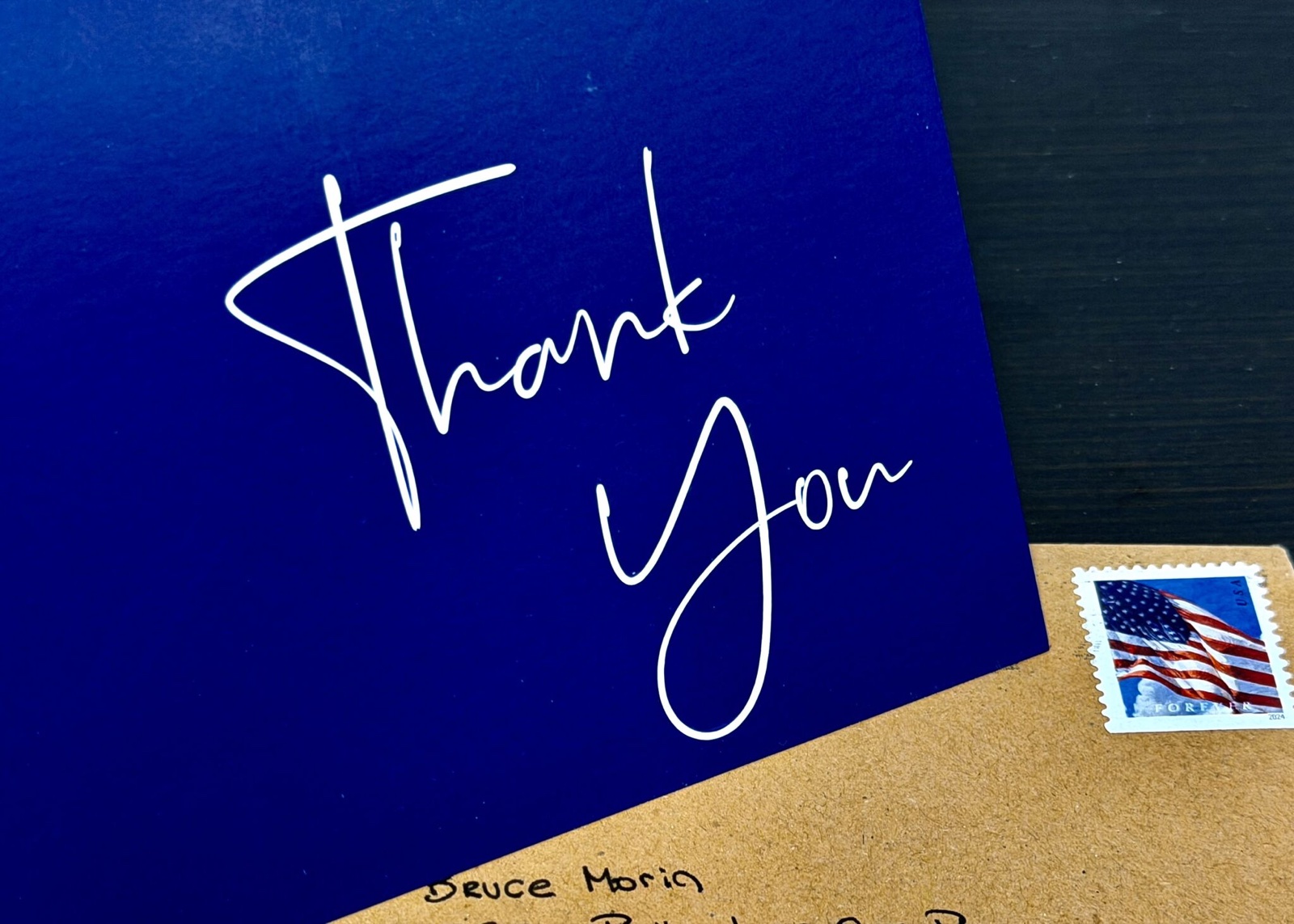 Weekend Signal — handwritten thank-you note